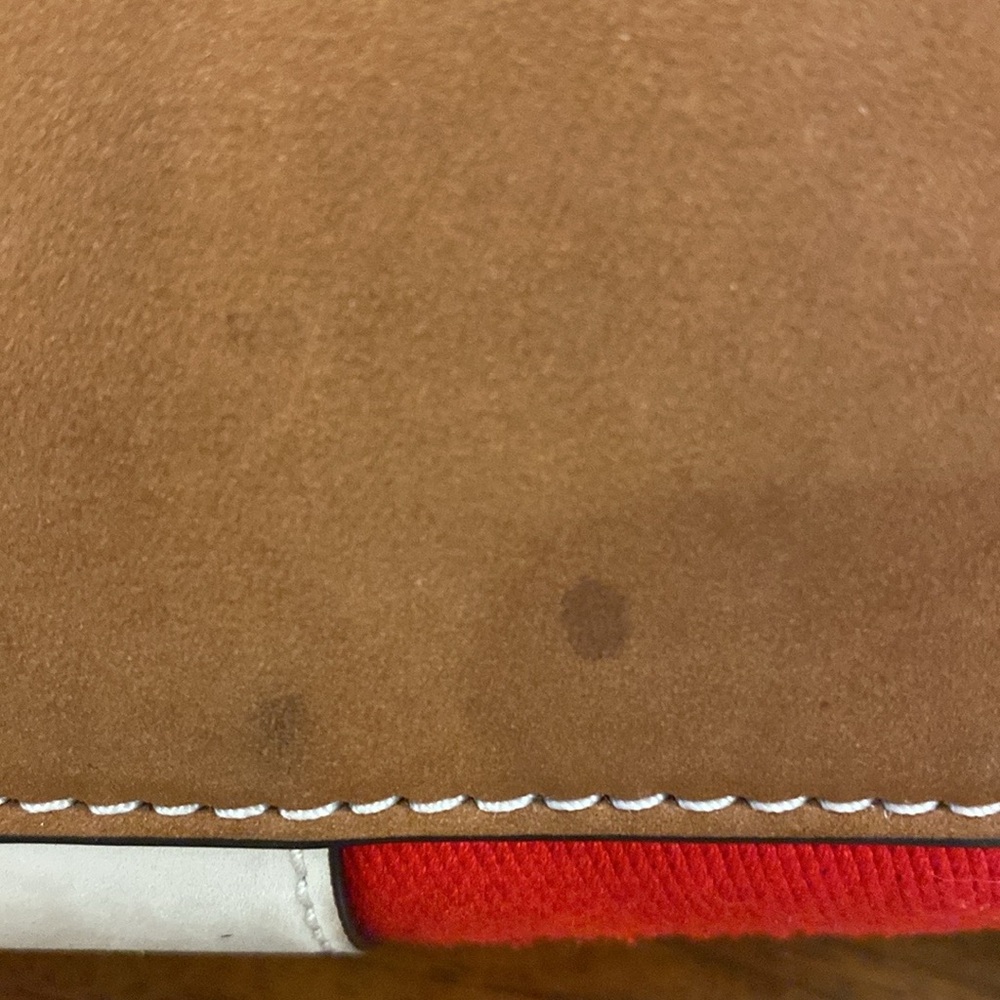 Tory Burch Canvas & Suede Center Stripe Satchel in Natural New Ivory Nut - Picture 9 of 16